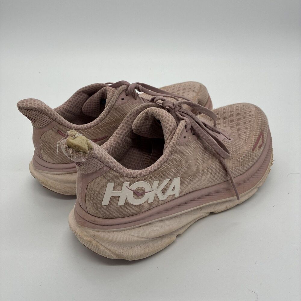 Hoka Clifton 9 Womens 9 Pale Mauve Running Shoes No Insoles